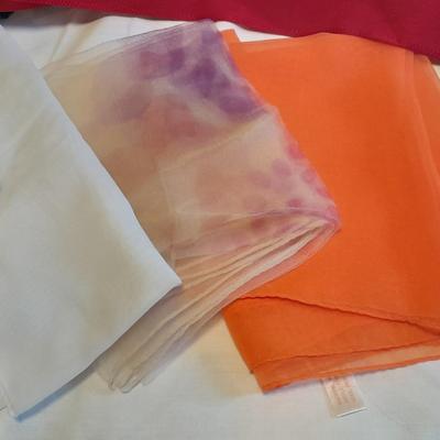 Silk fashion scarves, and Knitted scarves