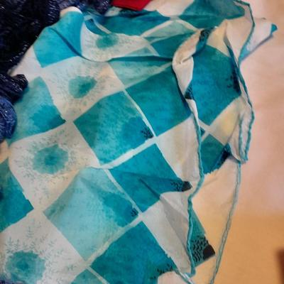 Silk fashion scarves, and Knitted scarves