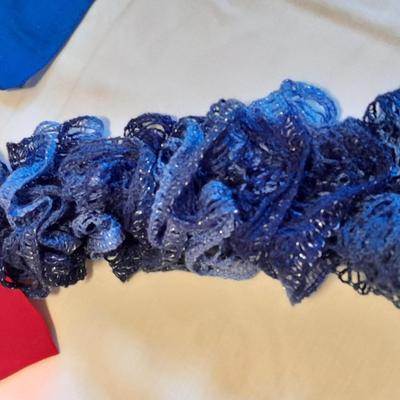 Silk fashion scarves, and Knitted scarves