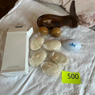 Soap & massager