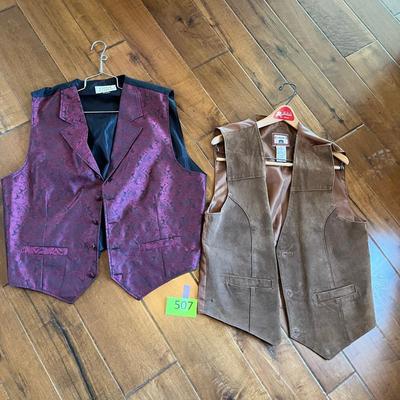 2 Men's Dress Vests
