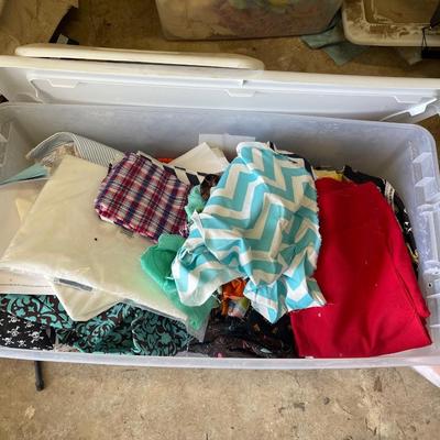 2 bins of fabric (Lot 1)