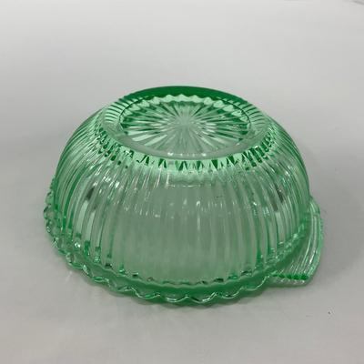 -135- URANIUM | Anchor Hocking Depression Glass | Berry Bowls