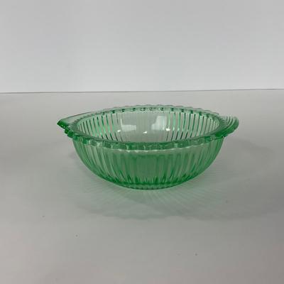 -135- URANIUM | Anchor Hocking Depression Glass | Berry Bowls