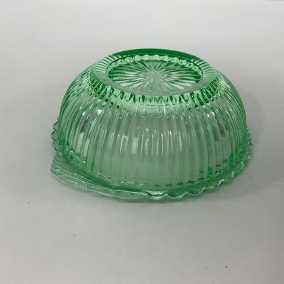 -135- URANIUM | Anchor Hocking Depression Glass | Berry Bowls