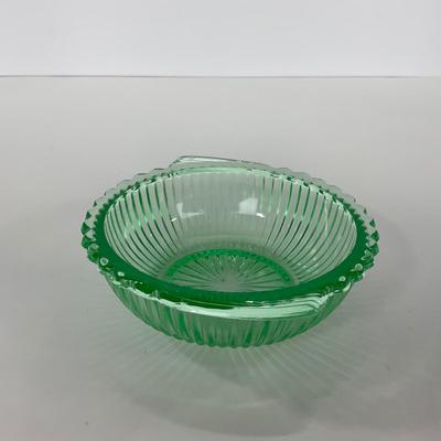 -135- URANIUM | Anchor Hocking Depression Glass | Berry Bowls
