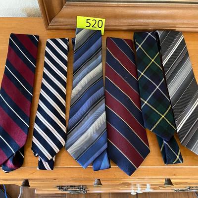 Lot of striped ties