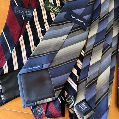 Lot of striped ties