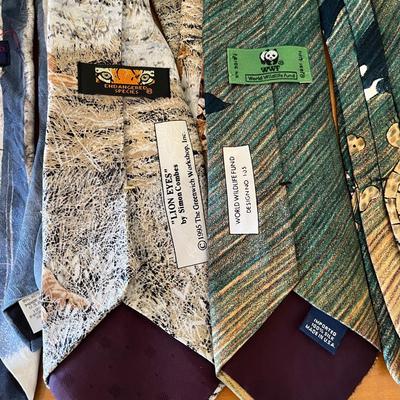Lot of animal ties