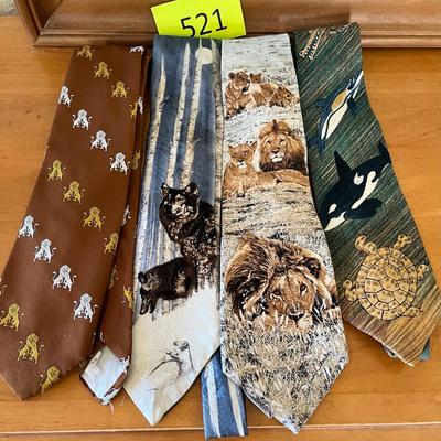 Lot of animal ties