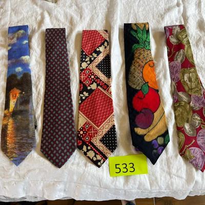 Lot of fancy ties