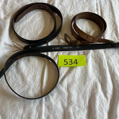 Lot of dress belts
