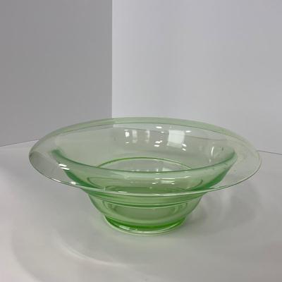 -139- URANIUM | Green Vaseline Large Bowl