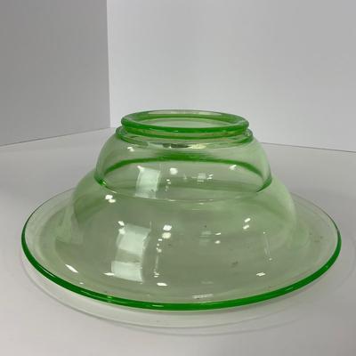 -139- URANIUM | Green Vaseline Large Bowl