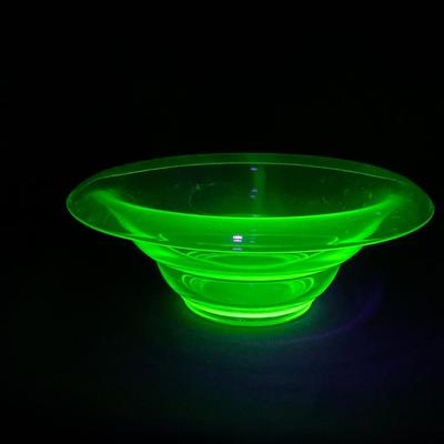-139- URANIUM | Green Vaseline Large Bowl