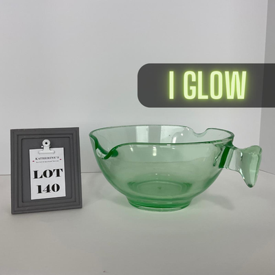 -140- URANIUM | Green Large Batter Bowl