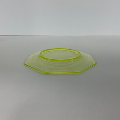 -141- URANIUM | Vaseline Glass Small Plate