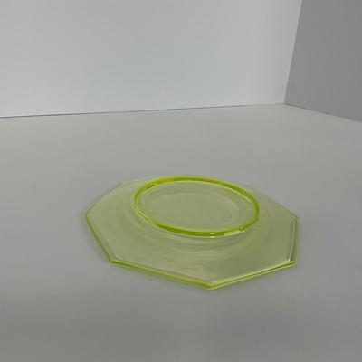 -141- URANIUM | Vaseline Glass Small Plate