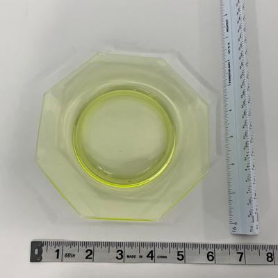 -141- URANIUM | Vaseline Glass Small Plate