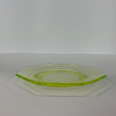 -141- URANIUM | Vaseline Glass Small Plate