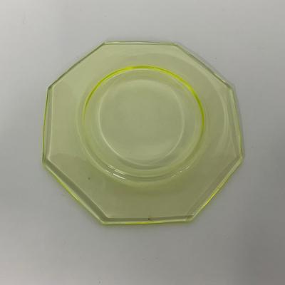 -141- URANIUM | Vaseline Glass Small Plate