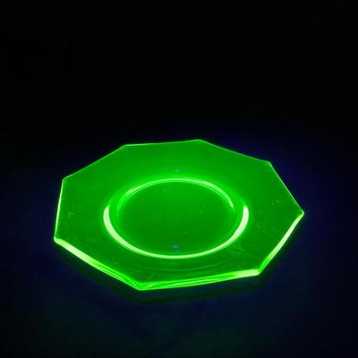 -141- URANIUM | Vaseline Glass Small Plate