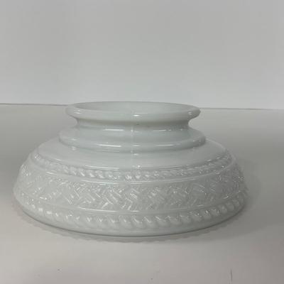 -145- GLASSWARE | Milk Glass Bird Covered Dish