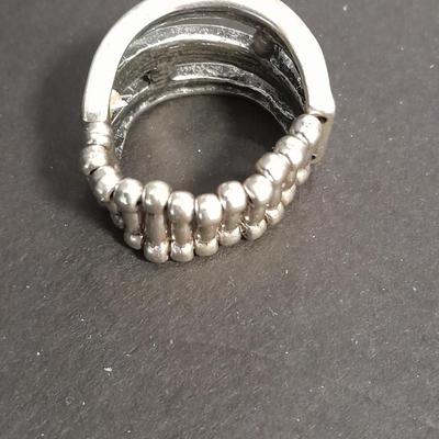 Necklace, Earrings, and a ring with an elastic band BLING!