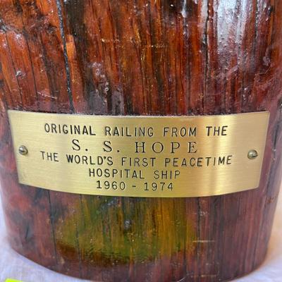 SS. Hope Hospital ship Railing
