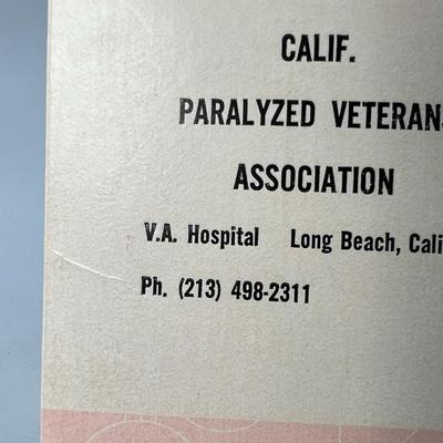 Vintage Metrics Made Easy California Paralyzed Veteran Association Conversion Card