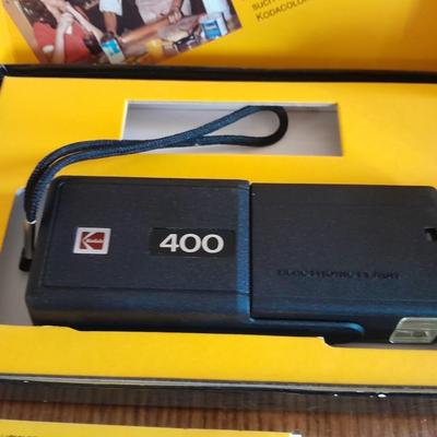 Kodak Ektralite 400 10mm camera with box and Vivitar PS44 35 mm Camera