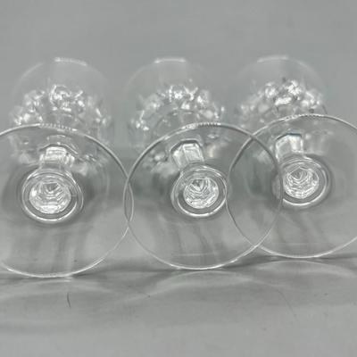 Lot of Vintage Crystal Glass Small Stemmed Liqueur Cordial Tasting Shot Drinking Glasses