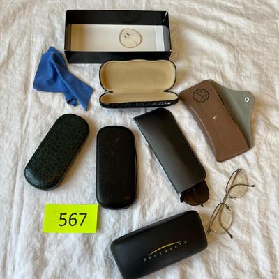 Lot of glasses & cases