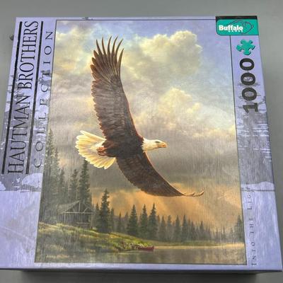 Hautman Brothers Collection Into the Light 1000 pc Puzzle Bald Eagle