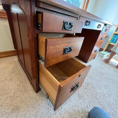 Mission Oak Desk Modern