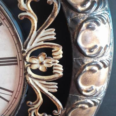 Huge Creative home accents 24" metal wall clock