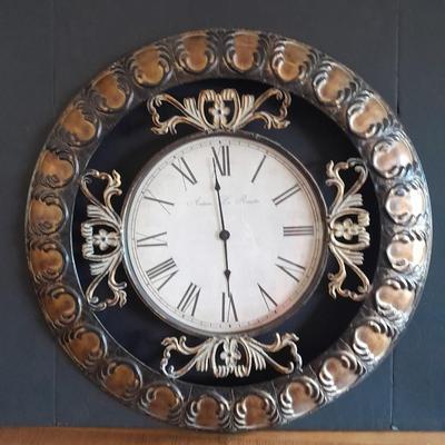 Huge Creative home accents 24" metal wall clock