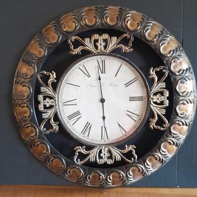 Huge Creative home accents 24" metal wall clock