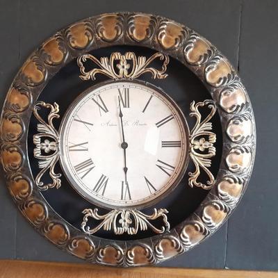 Huge Creative home accents 24" metal wall clock