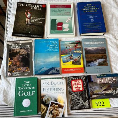 Books on sports.