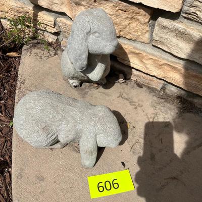 Cement Rabbits