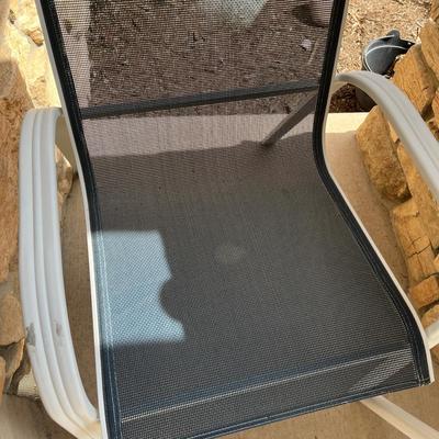 Stacking patio chairs