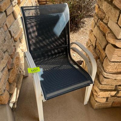 Stacking patio chairs