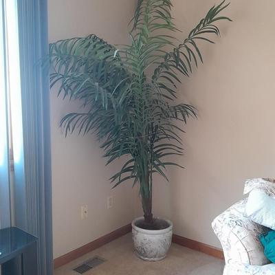 89" tall Fake Bamboo Houseplant in Beautiful 13" ceramic pot
