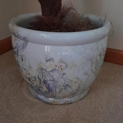 89" tall Fake Bamboo Houseplant in Beautiful 13" ceramic pot