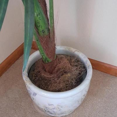 89" tall Fake Bamboo Houseplant in Beautiful 13" ceramic pot