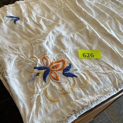 Embroidered large Table Cloth