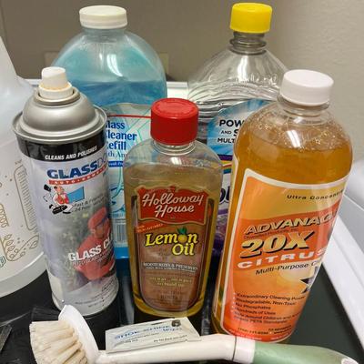 Lot of cleaning supplies!