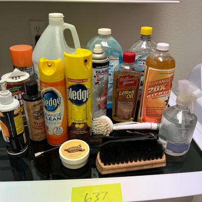 Lot of cleaning supplies!