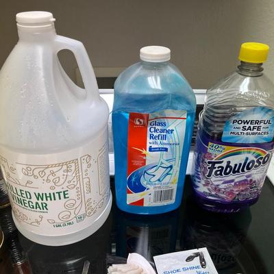 Lot of cleaning supplies!